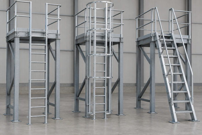 Fixed Access Ladders - Straight, Caged & Ship Configurations