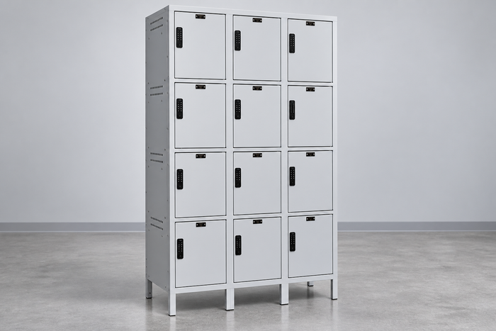 Backpack and Laptop Lockers With Charging Wire Channel