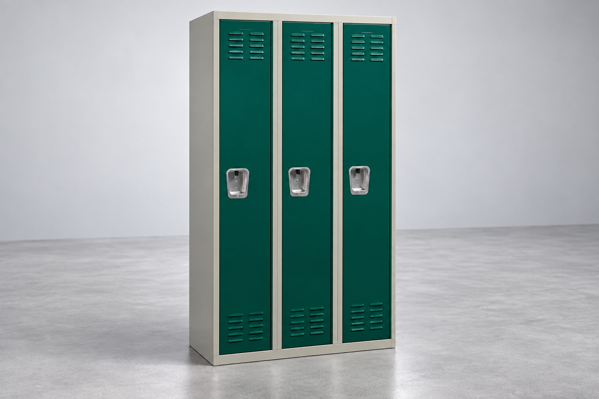 Gravity Latch Solid Sides All-Welded Corridor Lockers
