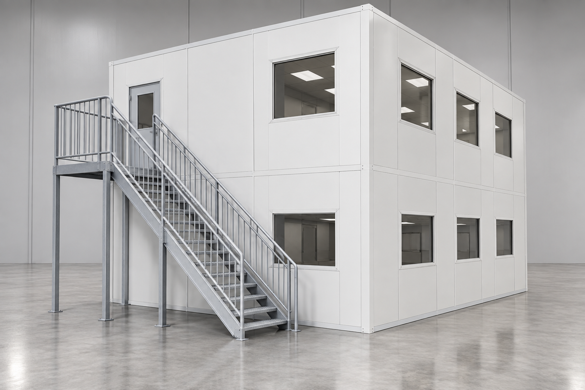 Stairs and Railings for Mezzanine and Office Access