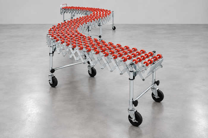 Accordion Expandable Conveyor for Limited Space