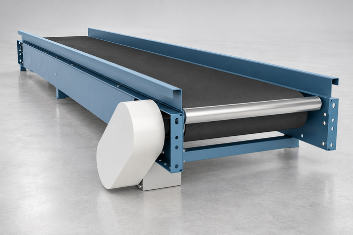 Trough Bed Belt Conveyor for Loose Material