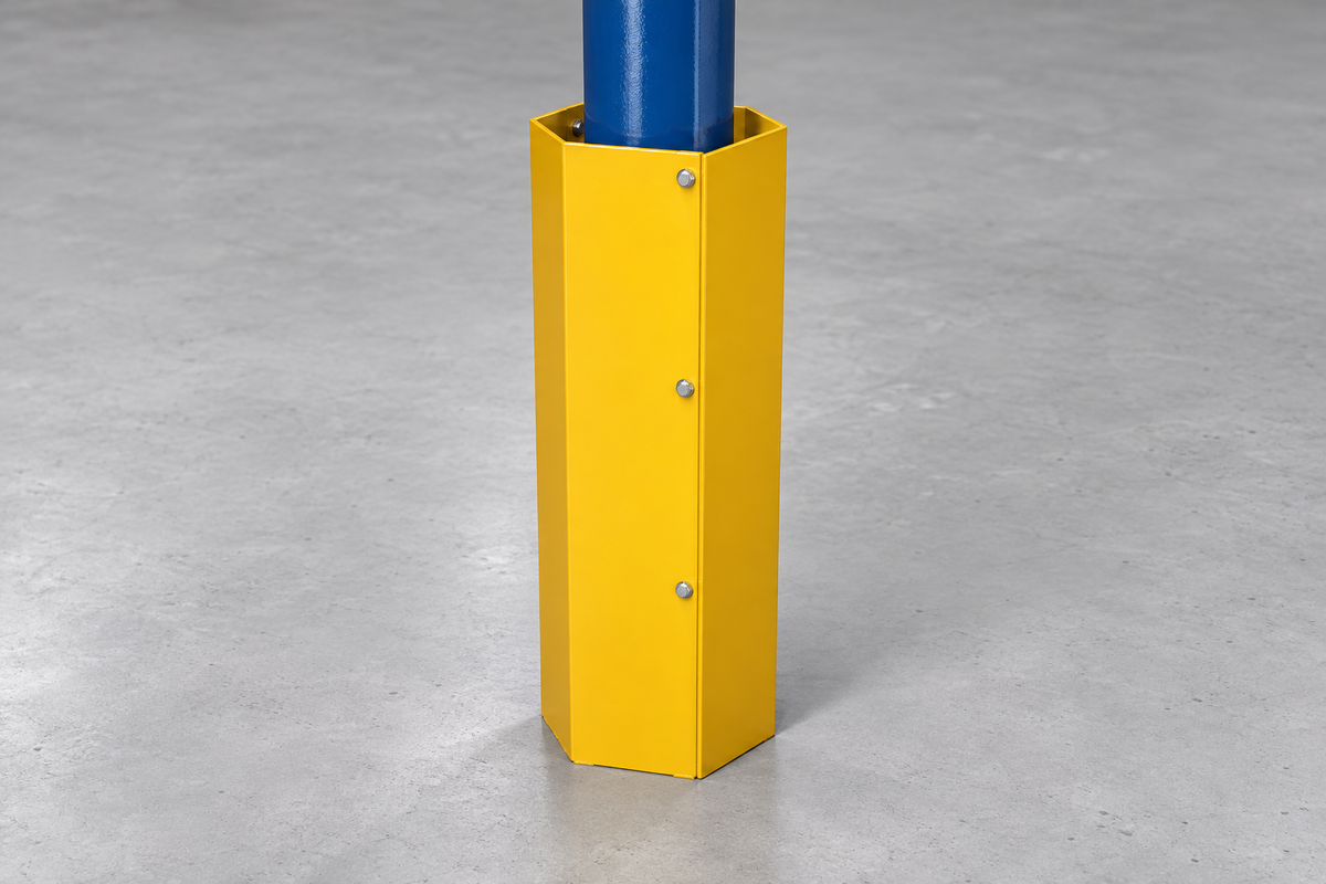 Hexagonal Column Guard, 1/4 in. Steel, 48 in. Height