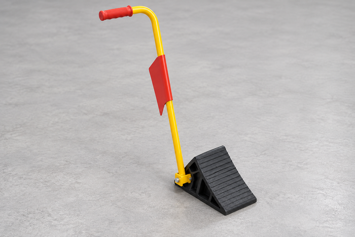 Ergo-Handle Wheel Chocks for Trailer Wheels
