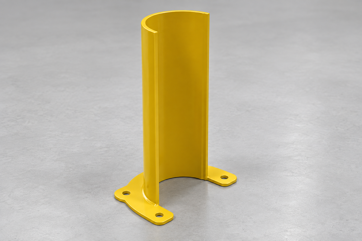 Rounded Rack Guards, Schedule 10 Steel for Pallet Rack