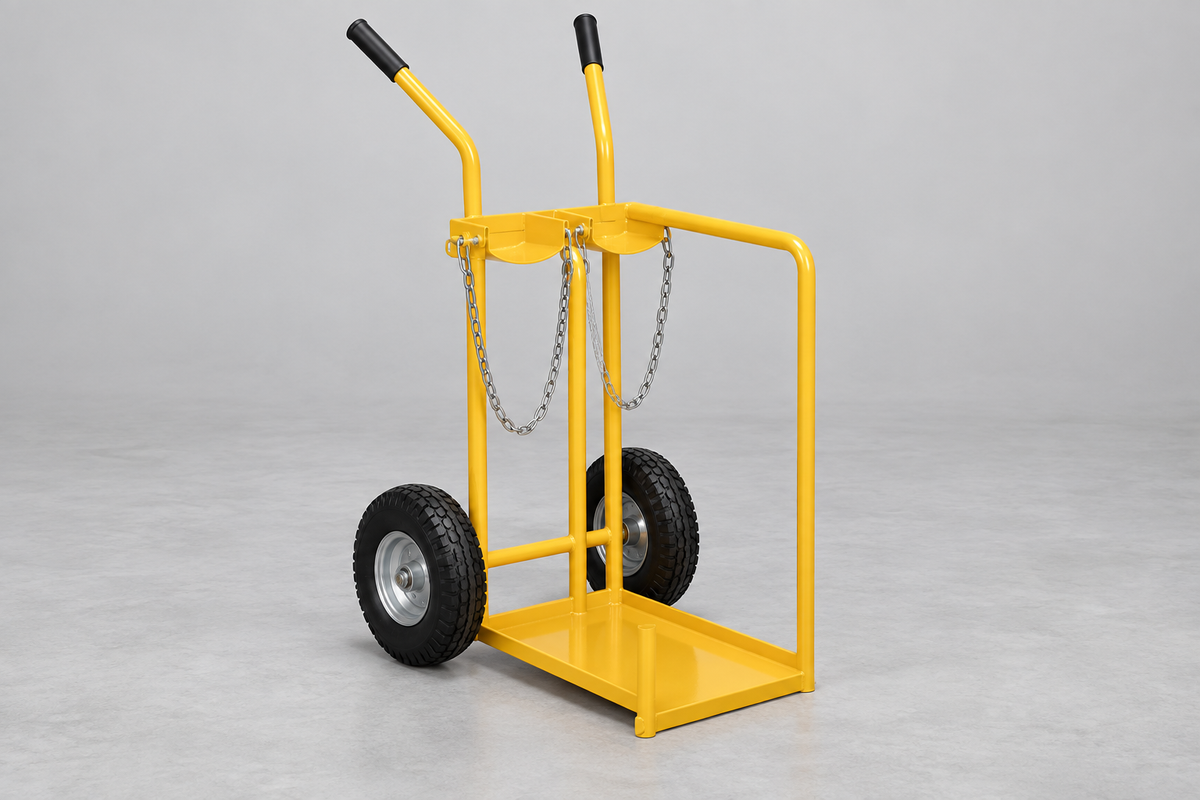 Welding Cylinder Carts, 150 and 250 lb Tilt-Back Steel