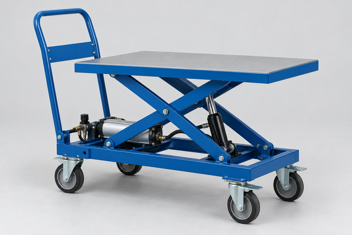 Air Hydraulic Carts for Order Picking and Packaging