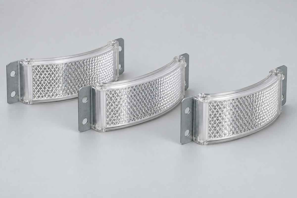 Curved Guardrail Reflectors