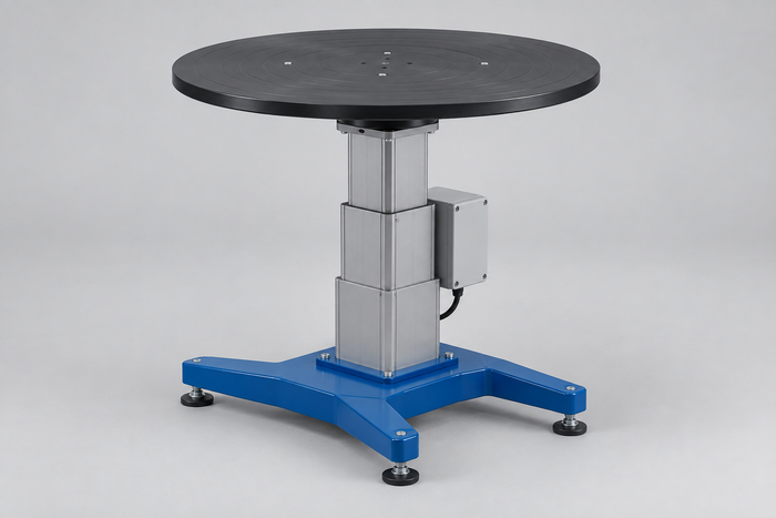 Turntables with Powered Height Adjustment