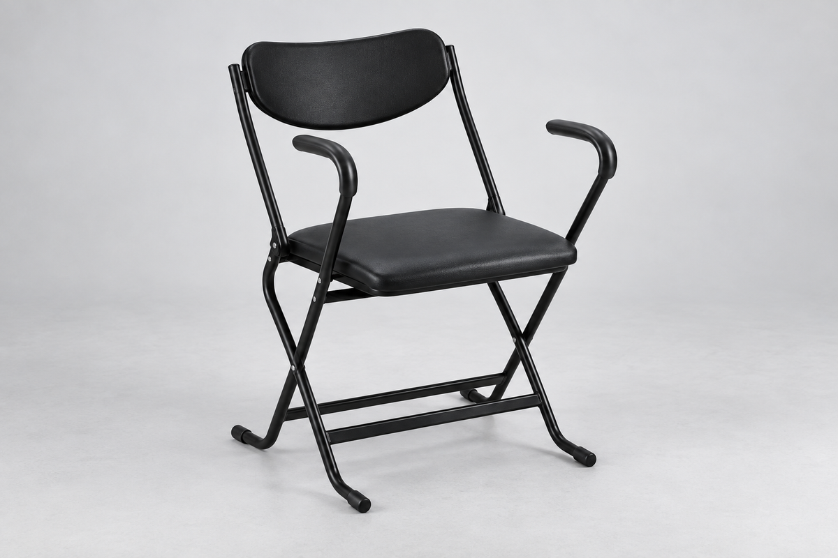 Folding Arm Chair, 220 lb Capacity Industrial Seating
