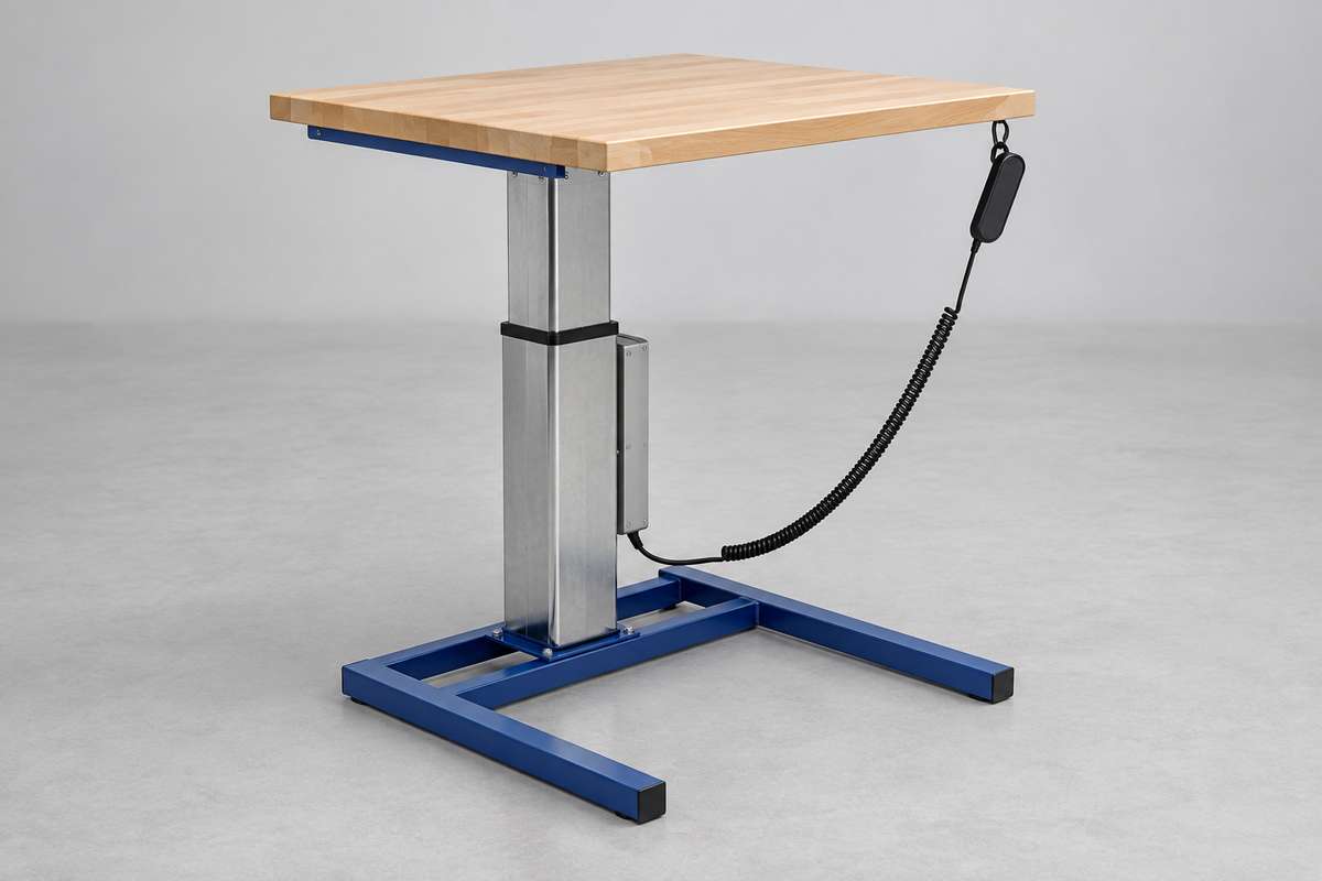 Linear Actuated Adjustable-Height Work Bench
