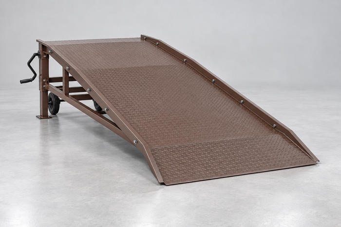 Mini Yard Ramp, Adjustable Height, 5,000 lb Capacity