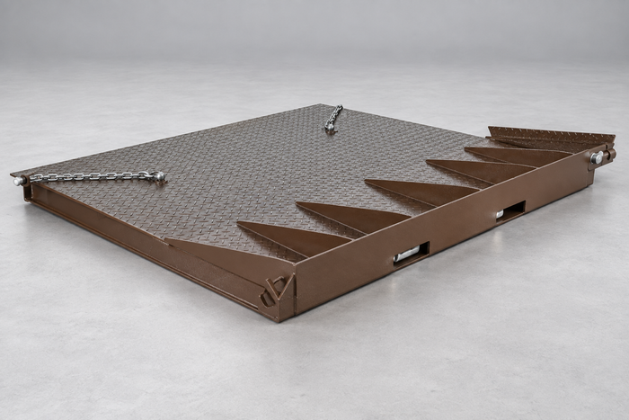 Steel Container Ramps with Flip-Over Bridge