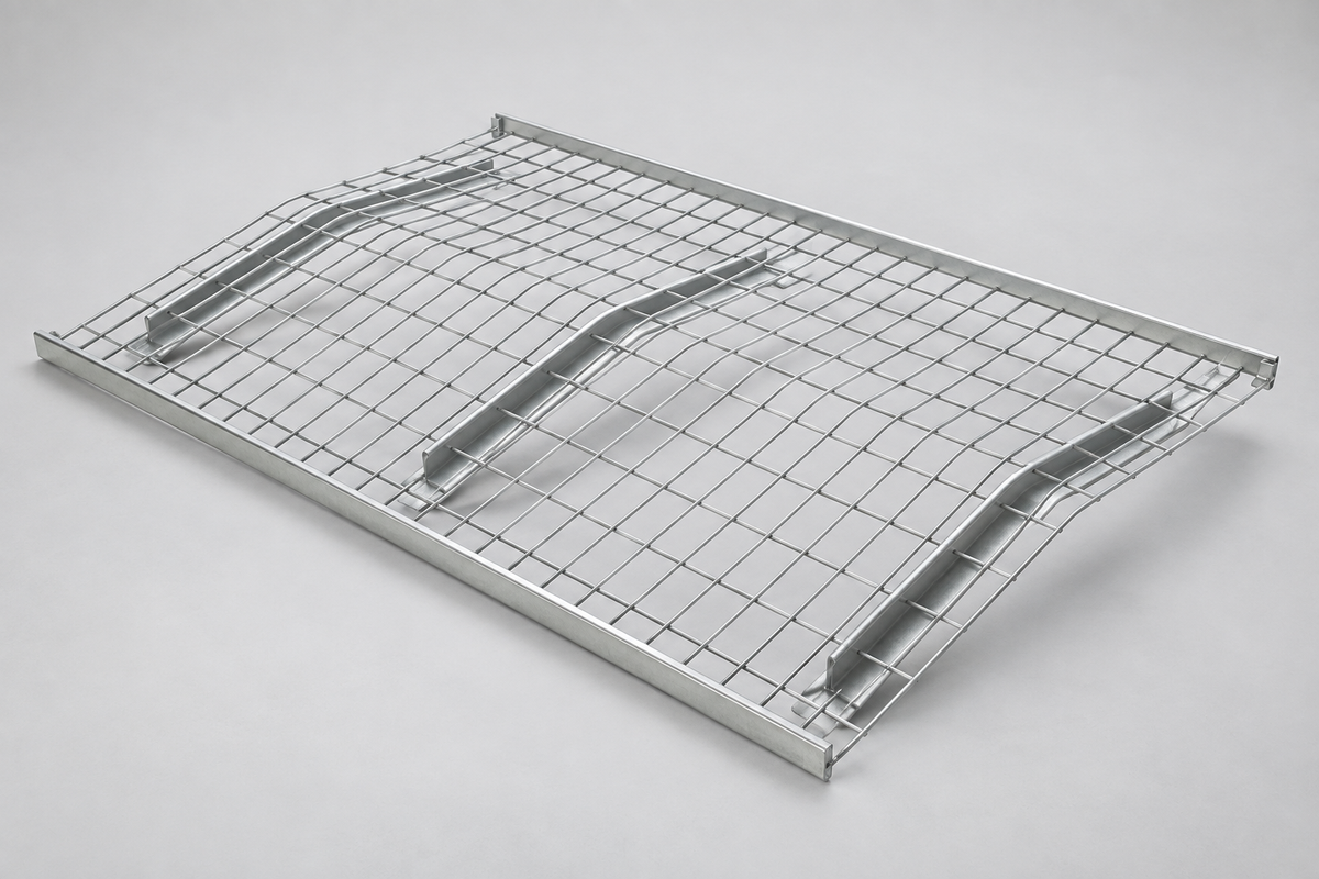 Crown Sloped Wire Decking for 42-Inch Deep Pallet Racks