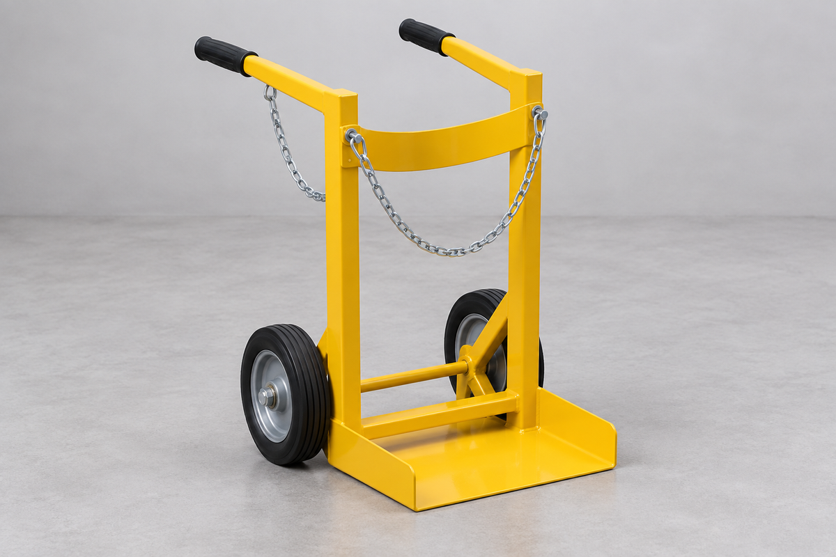 Cylinder Caddies for Moving Compressed Gas Cylinders