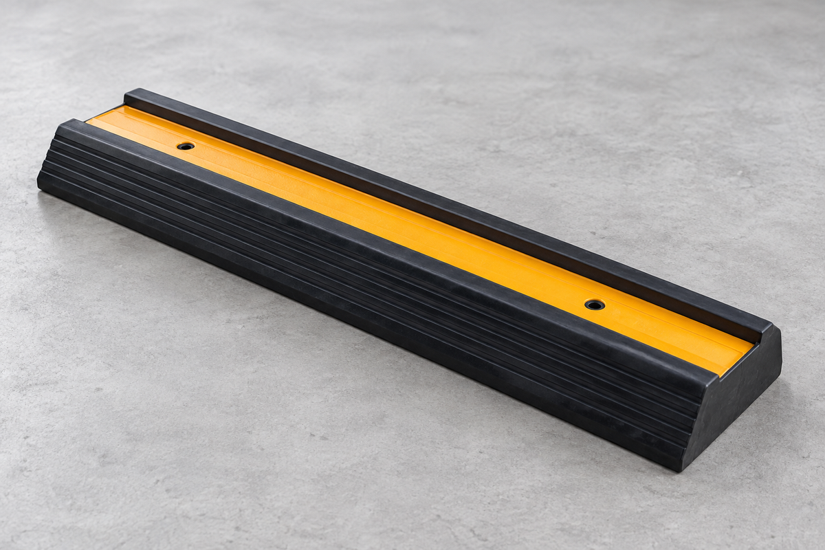 Extruded Bumper Stops for Parking Areas and Loading Docks