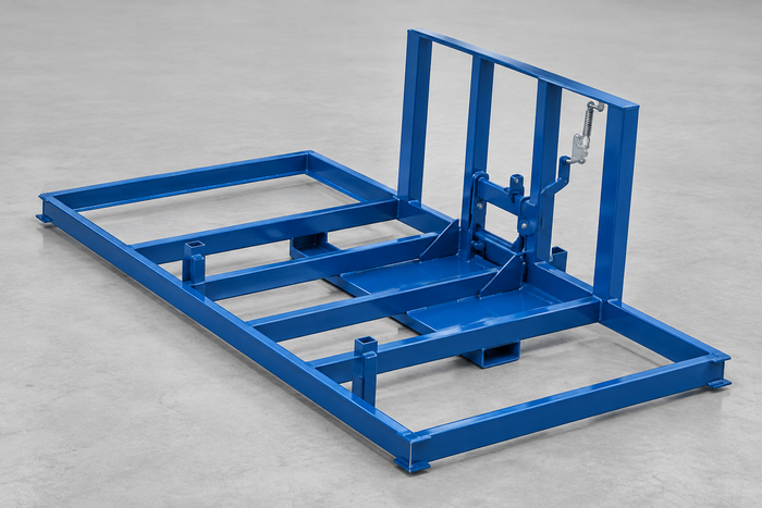 Flat Open Side Hopper for Long and Awkward Materials