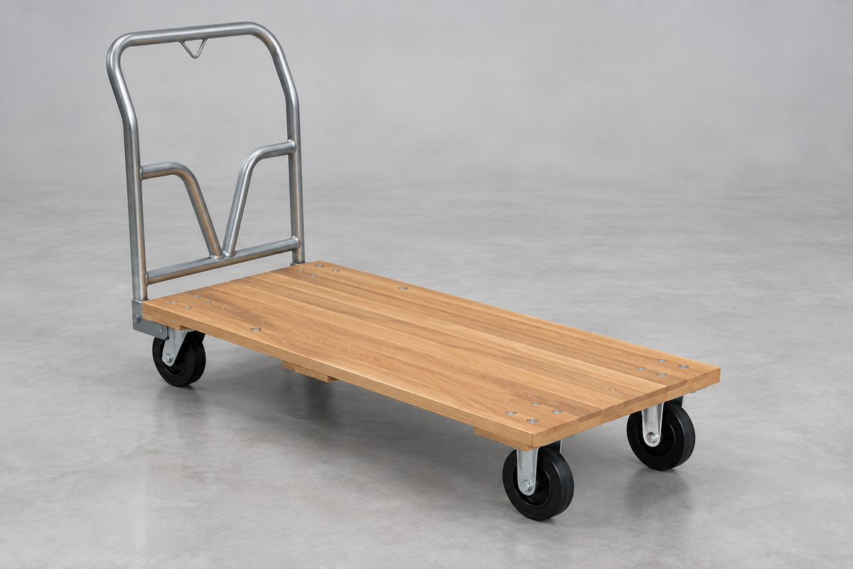 Hardwood Platform Trucks for Moving Boxes and Tools