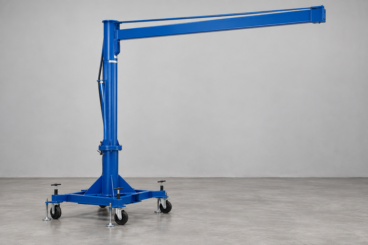Multi-Station Transportable Jib Cranes