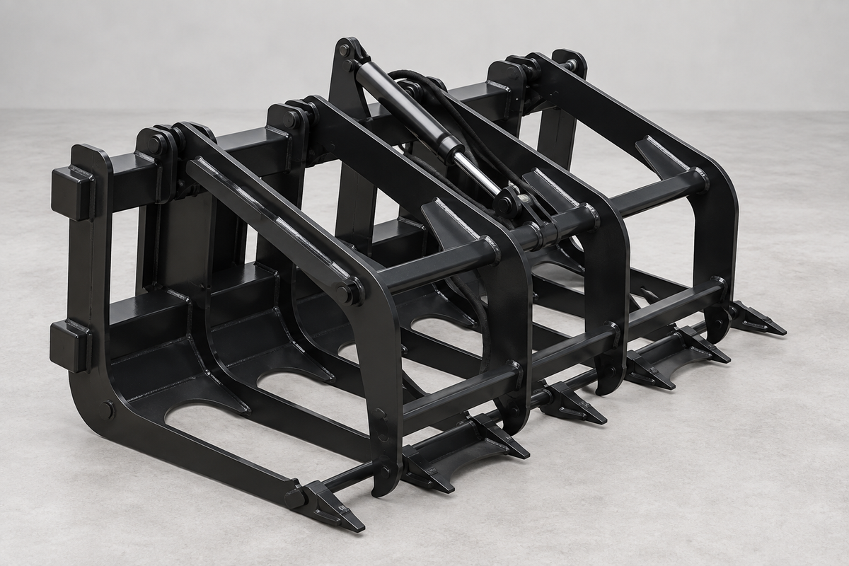 Skid Steer Grab Buckets for Brush and Debris Clearing