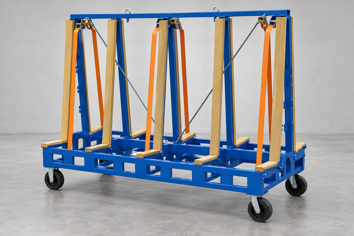 Slab Transport Rack for Vertical Stone Slab Storage