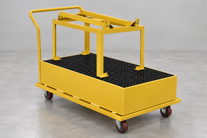 Steel Retention Basin Carts