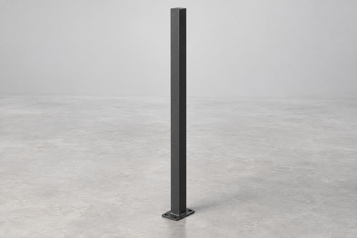 2-Inch Square Wire Partition Posts