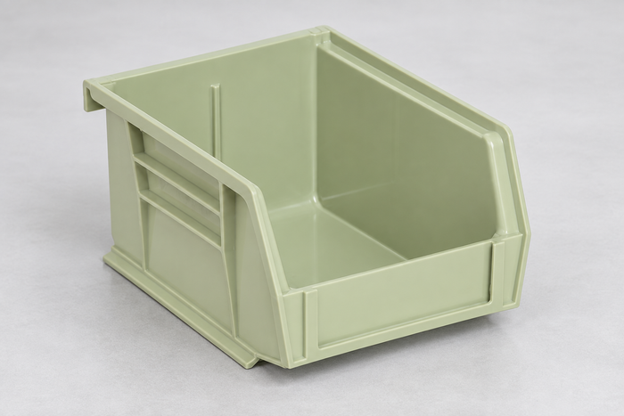 Light Gray & Light Green Stack and Hang Bin