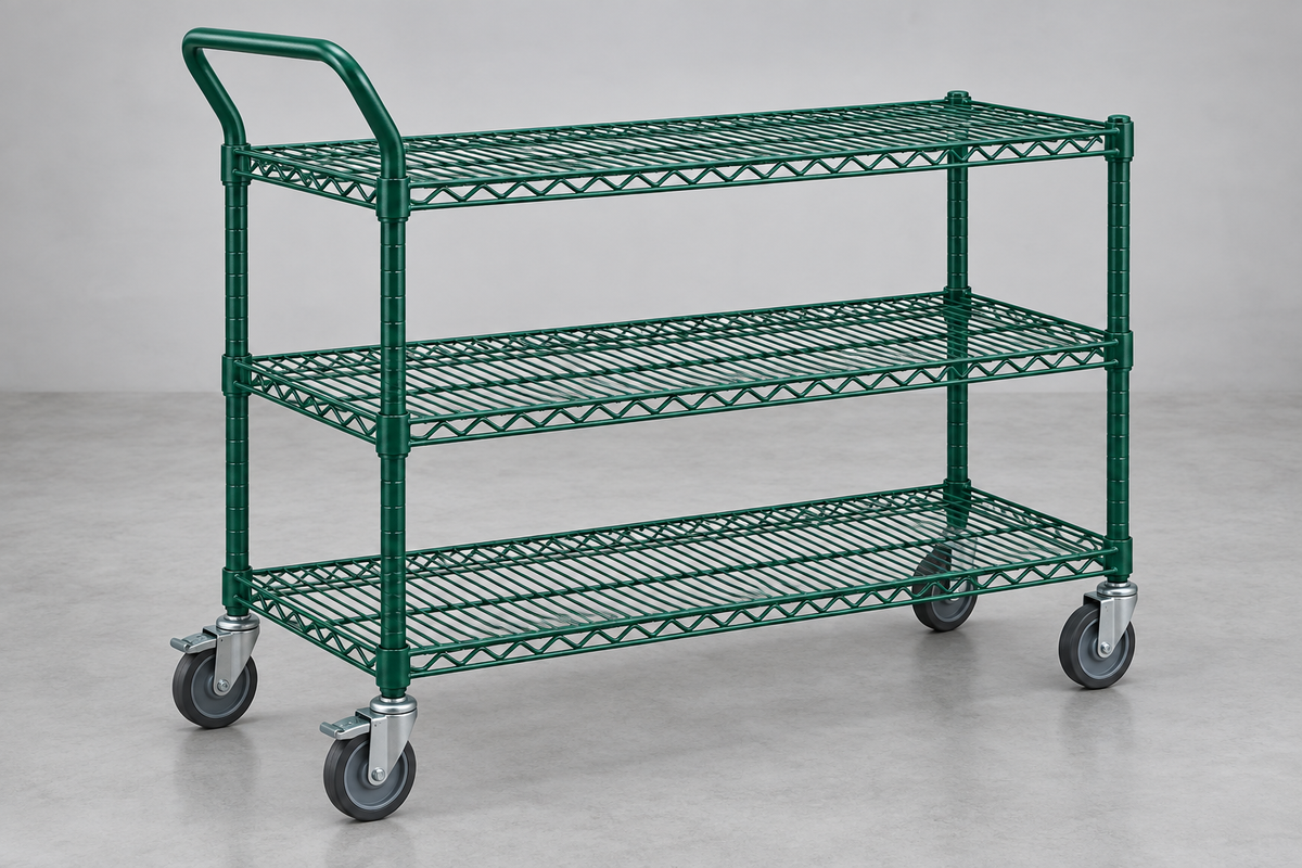 3 Wire Shelf Utility Cart