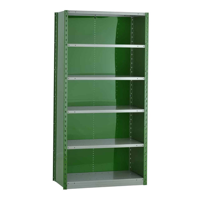 Closed Type Shelving Unit, 7'-3"H With 6 Shelves