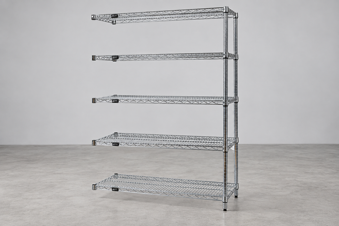 Chrome Wire Shelving Add-On Kit