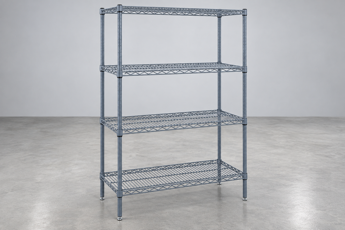 Gray Epoxy Wire Shelving Starter Kit