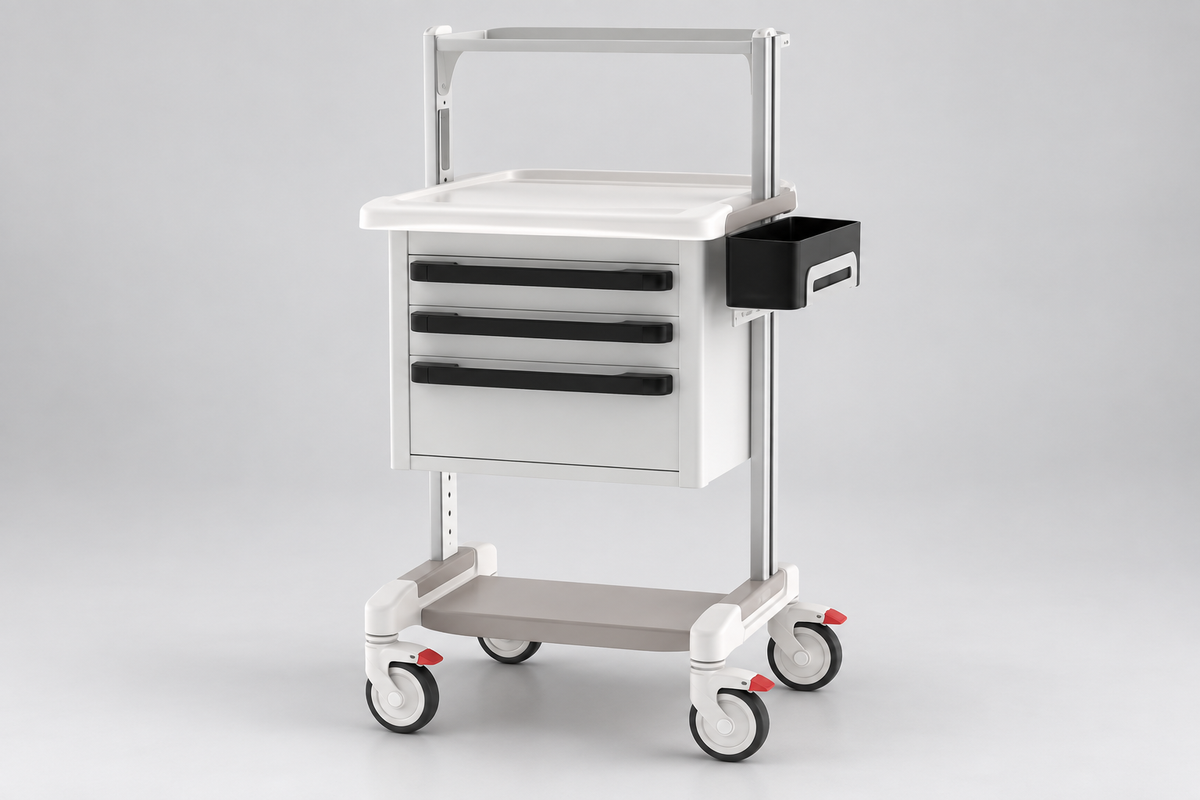 50" Compact Data Center Crash Cart