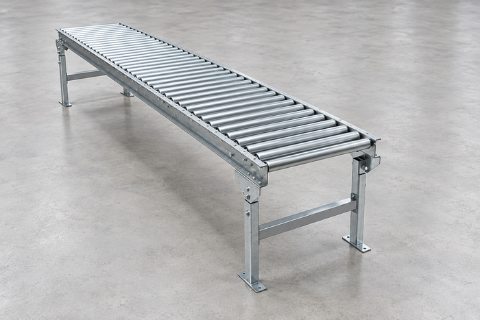 Gravity Roller Conveyor in Aluminum or Steel