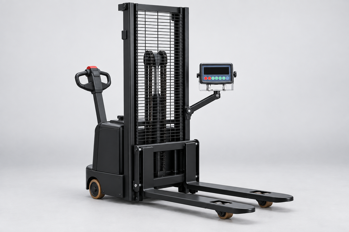Adjustable Powered Stacker w/ Scale
