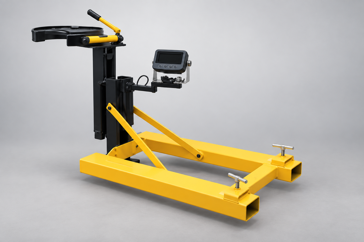 Fork Mounted Drum Gripper w/ Digital Scale