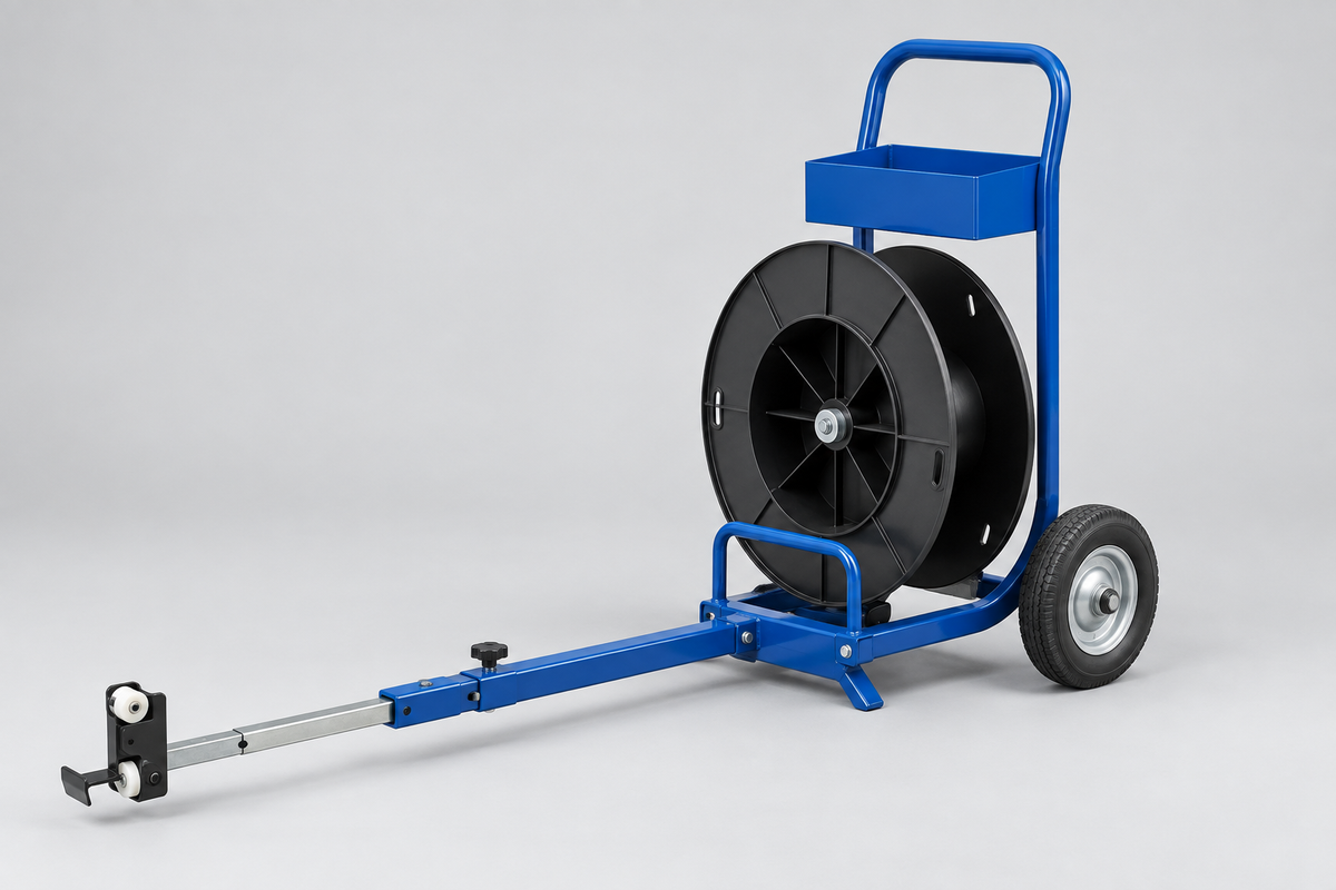 Manual Pallet Probe Strapping Cart