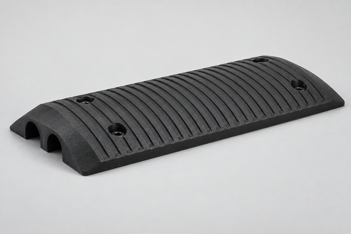 Removable Speed Bumps with Dual Cable Channels