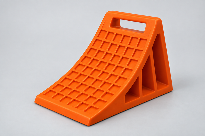 Urethane Wheel Chocks for Loading Docks and Fleet Yards
