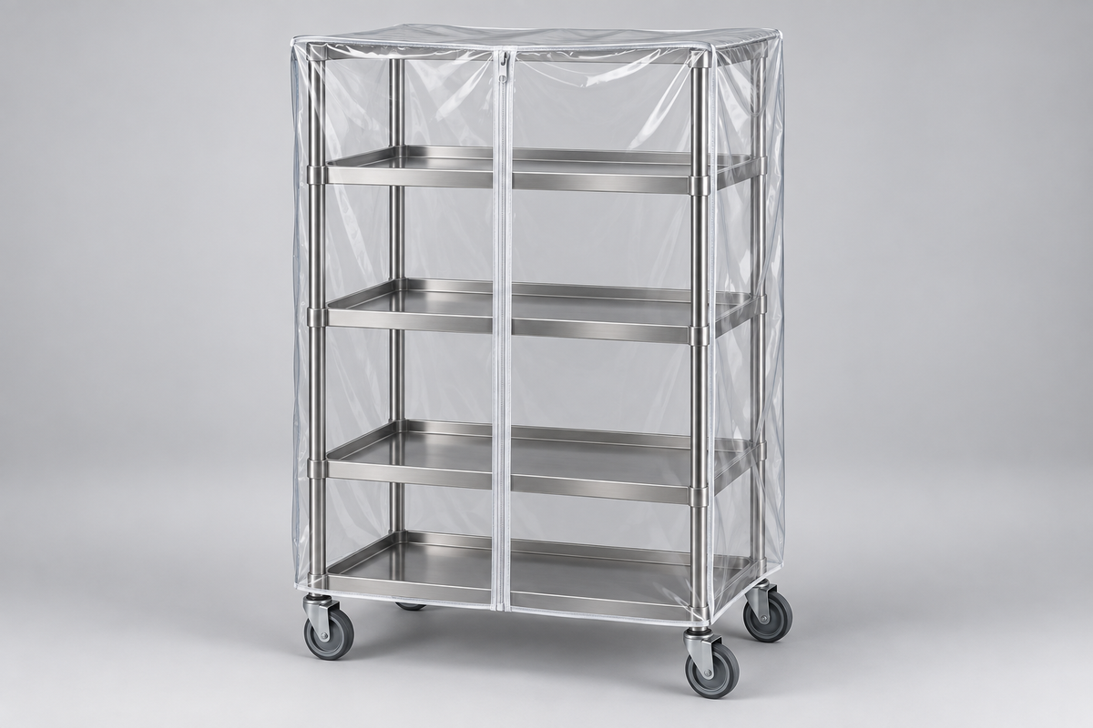 Wire Cart Clear Vinyl Cover