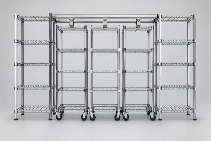 Overhead Track Mobile Shelving
