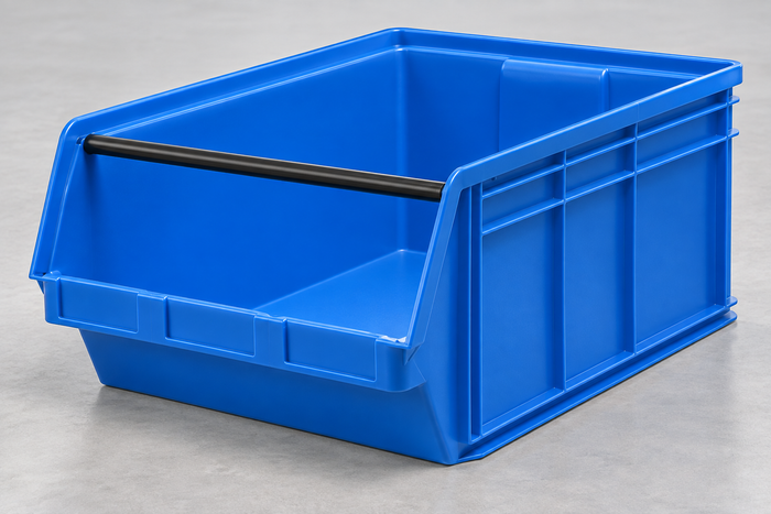 Oversized Interlocking Hopper Bin