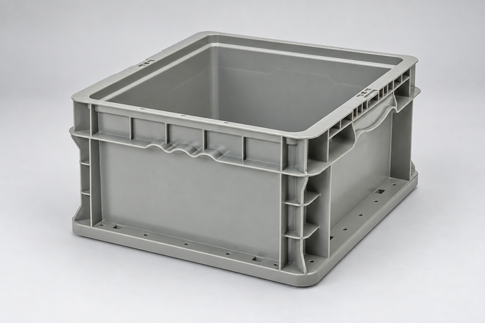 Heavy-Duty Straight Wall Stacking Container