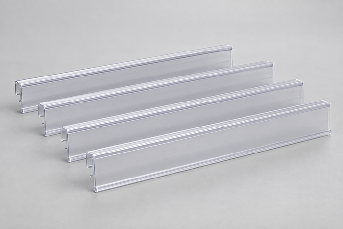 Polymer Shelving Label Holders