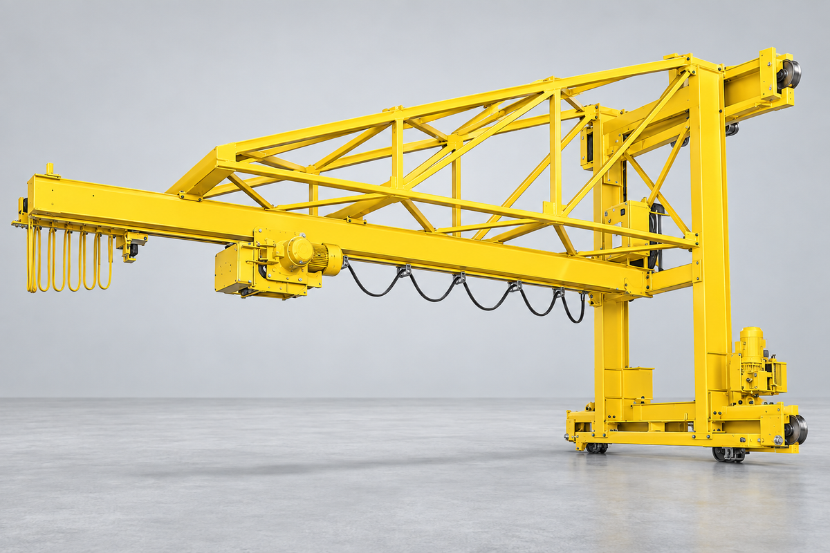 Wall-Traveling Jib Cranes