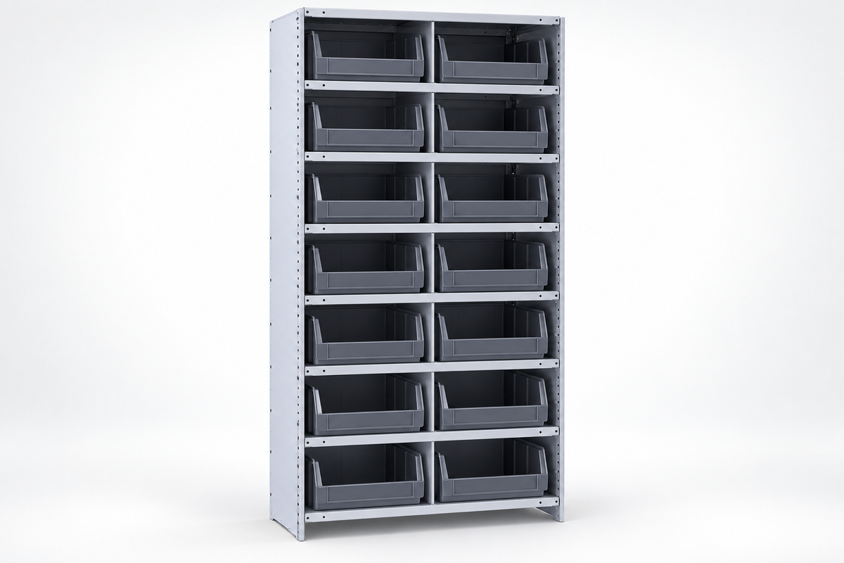 Closed Bin Shelving, Starter and Adder Units