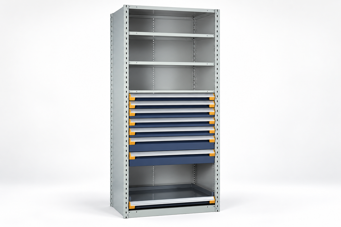 Closed Shelving Drawer Cabinet