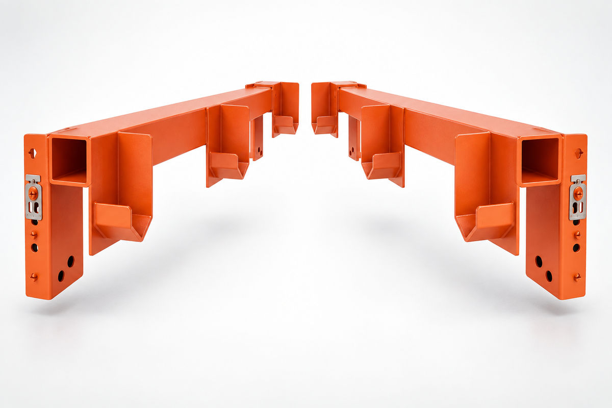 Adjustable Reel Brackets for Teardrop Pallet Rack