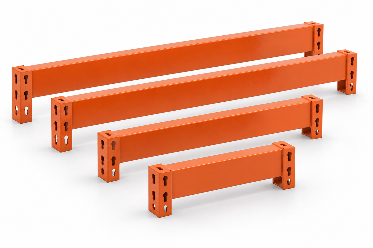 Double Rivet Beams for Shelving, 12 to 96 Inch Lengths