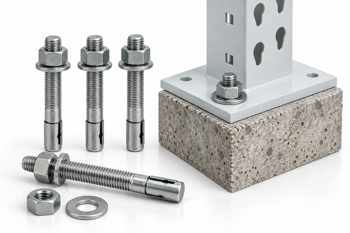 Pallet Rack Anchor Bolts for Concrete Floors